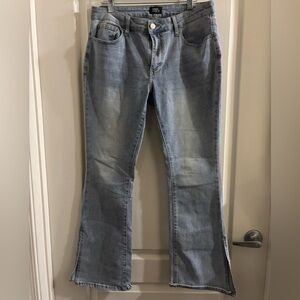 Stylish Light Blue Flare Jeans